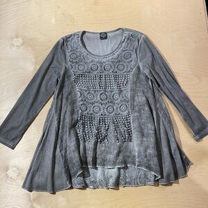 Cal Style Gray Blouse Medium (OI)